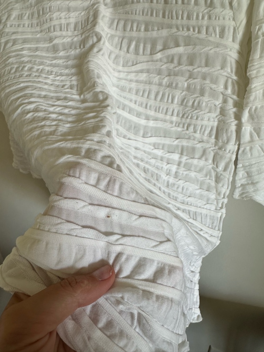Carol Turner Fiore Classic Shirttail Top in White sz M - Picture 8 of 9
